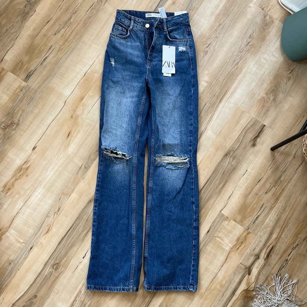 Zara | Straight Full Length Jeans | 0